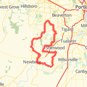 A 46.73 mi Bike Ride mapped on Tue Mar 26 2013