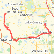 to/from independence grove (Long Way) 24.62 mi