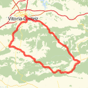 VITORIA - PUERTO ZALDIARAN (6K@2-6%) - TREVINO- VENTAS ARMENTIA - 10k Climb 2-5% to Bajauri - SANTA 
