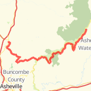 Weaverville to Craggy Gardens via Elk Mountain