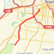 A 11.98 mi Run / Jog mapped on Fri Mar 29 2013