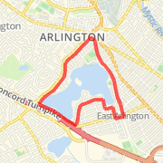 A 2.93 mi Walk mapped on Sat Mar 30 2013