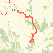 Molise D3 Sulmona to Pescocostanzo with extra loop to Monte Zurrone 30 Aug 10MDL