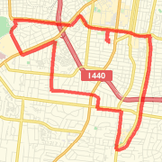 A 11.82 mi Run / Jog mapped on Wed Apr 03 2013