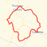 A 35.22 mi Bike Ride From Palmyra to Columbia