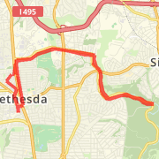 Downtown Bethesda to rock creek via Jones bridge