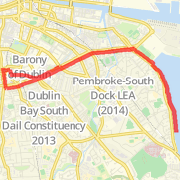 A 11.56 km Run / Jog mapped on Fri Apr 05 2013