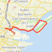 A 10.38 mi Run / Jog mapped on Sat Apr 06 2013