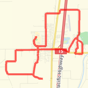 A 12.64 mi Run / Jog mapped on Sat Apr 06 2013