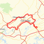 A 63.08 mi Bike Ride mapped on Sun Apr 07 2013