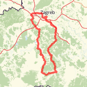 A 175.1 km Bike Ride mapped on Mon Apr 08 2013