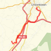 Uniontown HS to AG HS and back - 16mi.