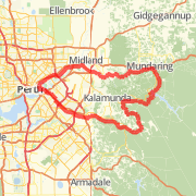 Hills Ride C 92km Welshpool Rd, Pickering Brook, Mundaring Weir, Glen Forrest, East Perth