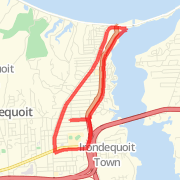4th of july 10k practice Run route image