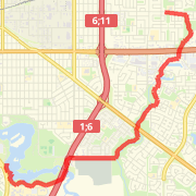 16km from the East