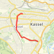 Kassel southern park route