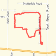 Walked the dog 0.97 mi on 04/19/2013