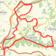 23.2 miles run Liss/Borden wood areas