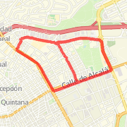A 13.42 km Run / Jog mapped on Sun Apr 21 2013
