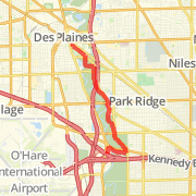 Westin O'Hare to River Trail 10mi loop
