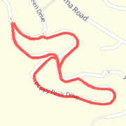 A 0.7 mi Run / Jog mapped on Sun Apr 21 2013