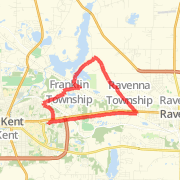 A 9.93 mi Run / Jog mapped on Tue Apr 23 2013