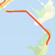Key Biscayne Crandon Park Out &amp; Back Loop
