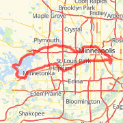 MLPS - Split Tonka (SWRLRT) - MLPS (LL) Bike Ride route image