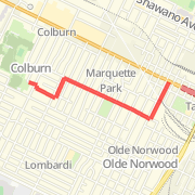 A walk mapped on 07/12/2010