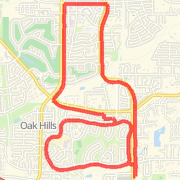6.45 miles - Oak Hills and Laidlaw Loop