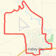 Valley City 10 mile route
