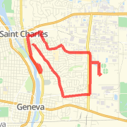 A 7.42 mi Run / Jog mapped on Thu Apr 25 2013 Run route image