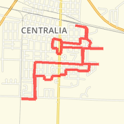 A  route mapped on Sat Apr 27 2013
