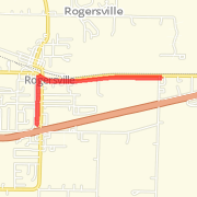 Rogersville 5K &amp; 10K Fun Run 2010 Race Course
