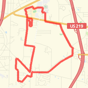 A 10.64 mi Run / Jog mapped on Sun Apr 28 2013
