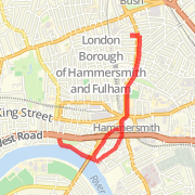 A  route mapped on Sun Apr 28 2013
