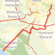 Tor Pignattara -> Ardeatina -> Castel Porziano -> Colombo -> Ostia