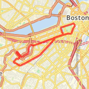 A 6.38 mi Run / Jog mapped on Tue Apr 30 2013