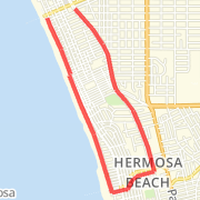 Valley/Ardmore Trail from Manhattan Beach to Hermosa Pier and back