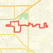 A 10.67 mi Run / Jog mapped on Wed May 01 2013
