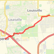 coal creek trail - superior townhall to aquarius trailhead and back