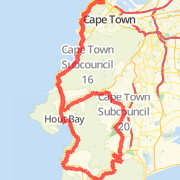 24/07/2010 Route Bike Ride route image