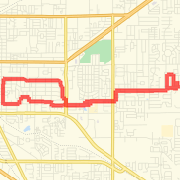A 10.22 mi Run / Jog mapped on Sat May 04 2013
