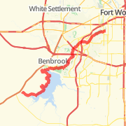 Ft Worth to Benbrook and back 36.75 mile ride