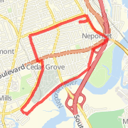 A 4.08 mi Run / Jog mapped on Sat May 04 2013