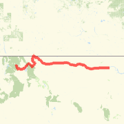 Henry: Libby, MT, to Minot, ND Bike Ride route image