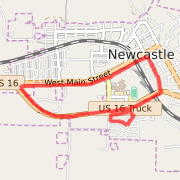 A  route mapped on Mon May 6 2013