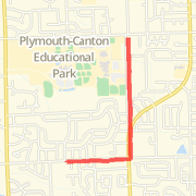 3 miler -- to high school corner on sidewalk