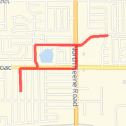 A 2.08 mi Run / Jog mapped on Tue May 7 2013