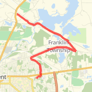 A 10.56 mi Bike Ride mapped on Wed May 08 2013